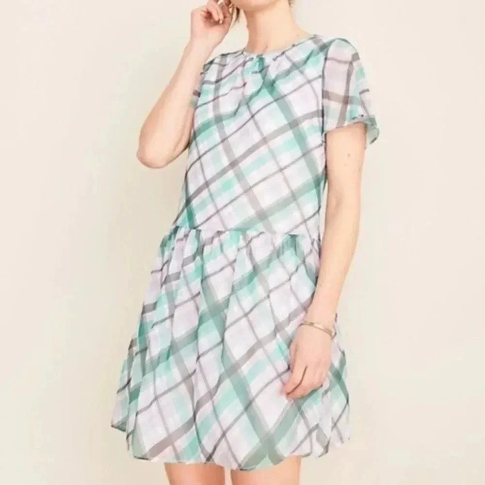 Ann Taylor Plaid Dress